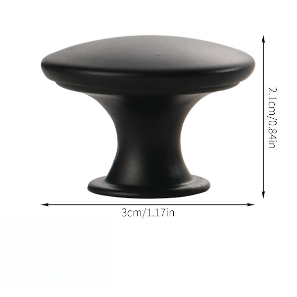 【BEMS】Cabinet Handle Drawer Handle Knobs with Screws 12-pack Black Black 142