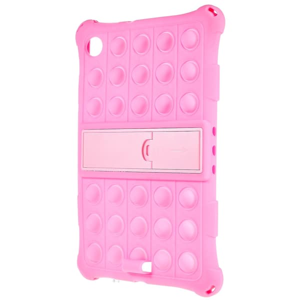 Tabletskal kompatibelt med Lenovo Tab M10 HD Gen 2 TB-X306X med Pop-It Fidget-legetøj, stødsikkert etui med PC-stativ Pink