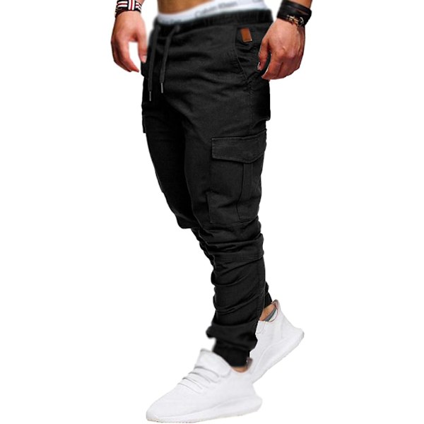 【BEMS】Men's Jogging Pants Cargo Pants Training Pants with Elastic Waist Plus
