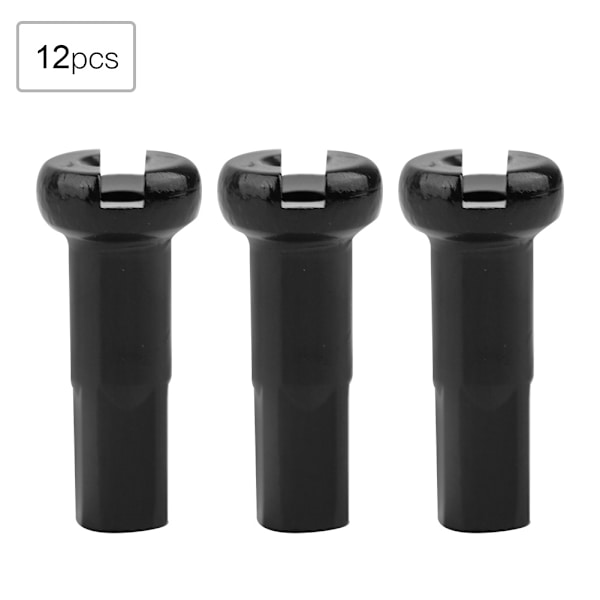 12 stk. 7075 Aluminium Legering Mountainbike Hjul Eger Dæksler Tilbehør Til Cykling (Sort)