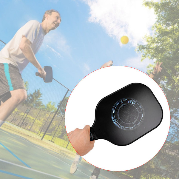 Bärbar Pickleball-Racket i Kolfiber för Utomhussporter, Träning och Optimal Bollkontroll