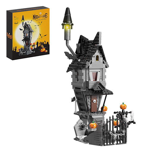 The Nightmare Before Christmas Halloween Jack and Sally Haunted House Building Set