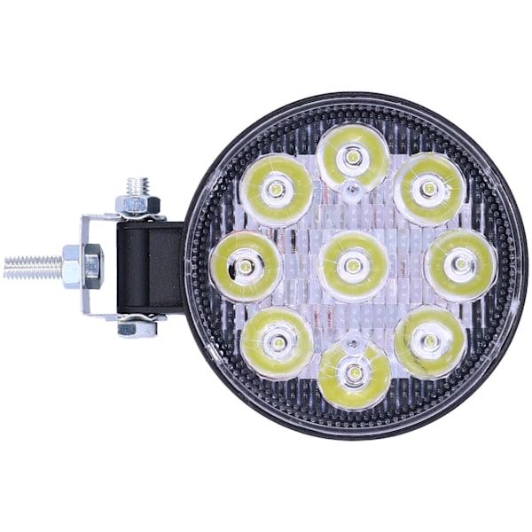 27W 9LED Arbeidslys 6000K 3000LM Rund Lampe IP67 Vanntett Universal for Bil Motorsykkel