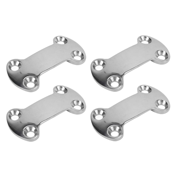 4 st Marine Pad Eye Plate 25mm 304 Rostfritt Stål Bälte Cam Spänne Platta 5.8mm Hål för Segling