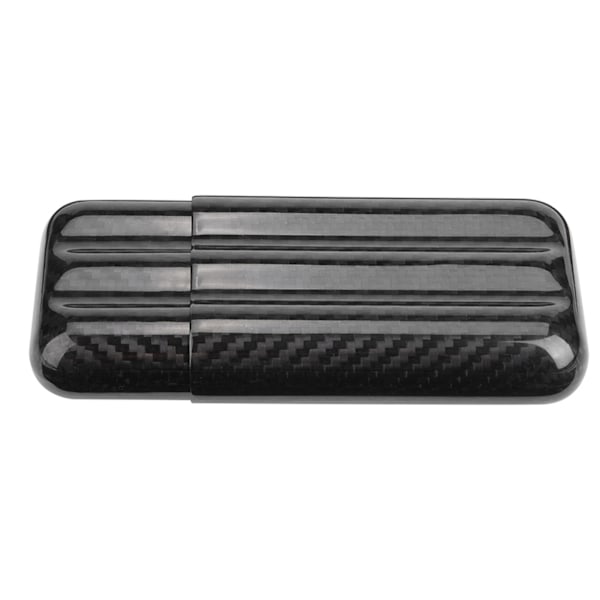 Cigaretui i kulfiber Humidors 3 rør Cigarholder Opbevaringsboks Rejseetui