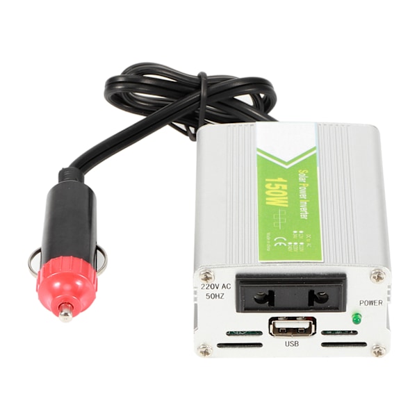 Bilväxelriktare DC12V till AC220V 150W Intelligent multifunktionell strömomvandlare