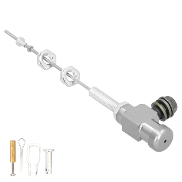 Hydraulinen kytkin pääsylinterin tanko jarrun pumppu M10x1,25mm alumiiniseos moottoripyörälle ATV Dirt Bike hopea