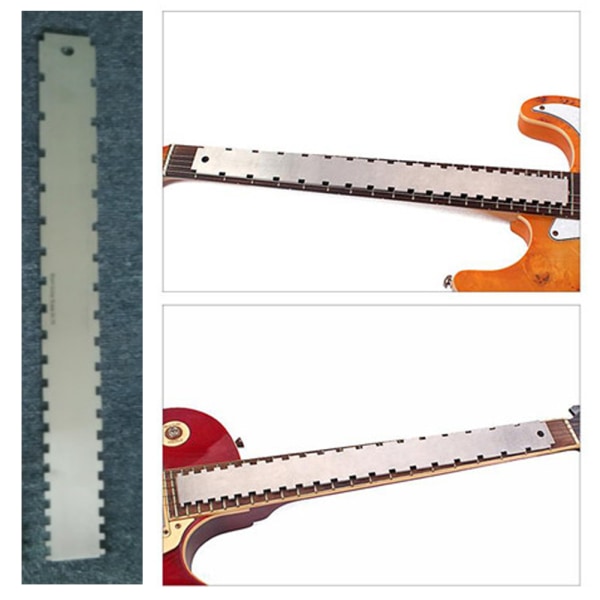 TIMH praktisk notched fret board lige kant luthiers værktøj til guitarer halsnivellering