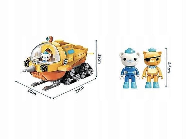 【BEMS】Octonauts Byggklossar Fordon Gup-s Figurer Octonauts