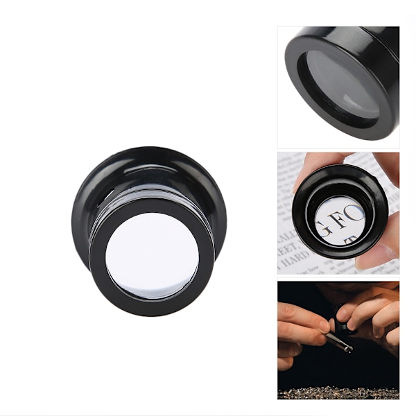 Bærbar Monokulær Forstørrelsesglas Lupe Ur Smykker Reparationsværktøjer (10X)