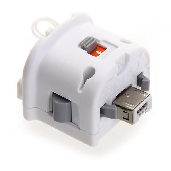 1Pc Durable Motion Plus-adapter for original Nintendo Wii-fjernkontroll hvit White