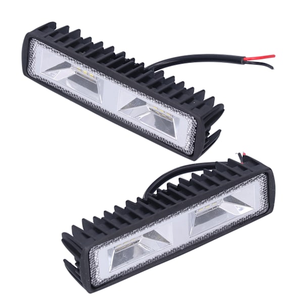 Par arbeidslysramper 12 LED-er 36W 12‑24V Søkelys for motorsykkel lastebil Båt Traktor Tilhenger Offroad