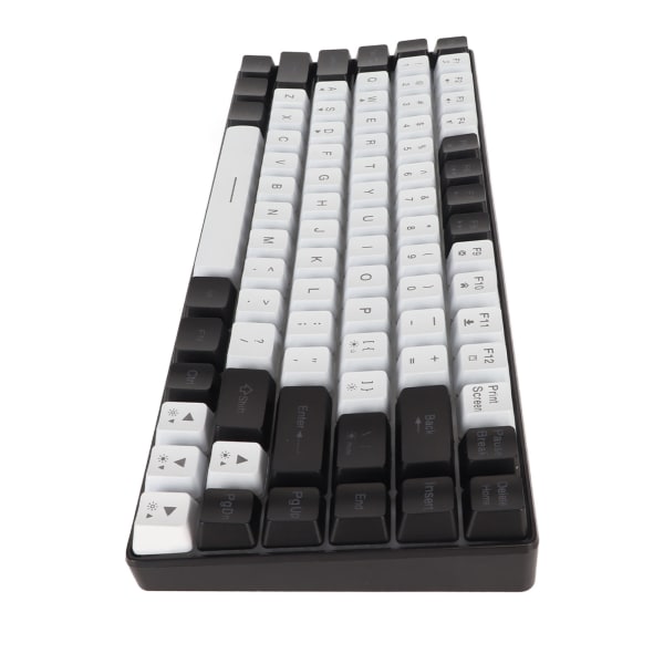 Pelinäppäimistö Type C 84 Keys RGB-taustavalaistu Ergonomisesti kaareva hiljainen langallinen näppäimistö perhetoimiston editointiin Valkoinen ++