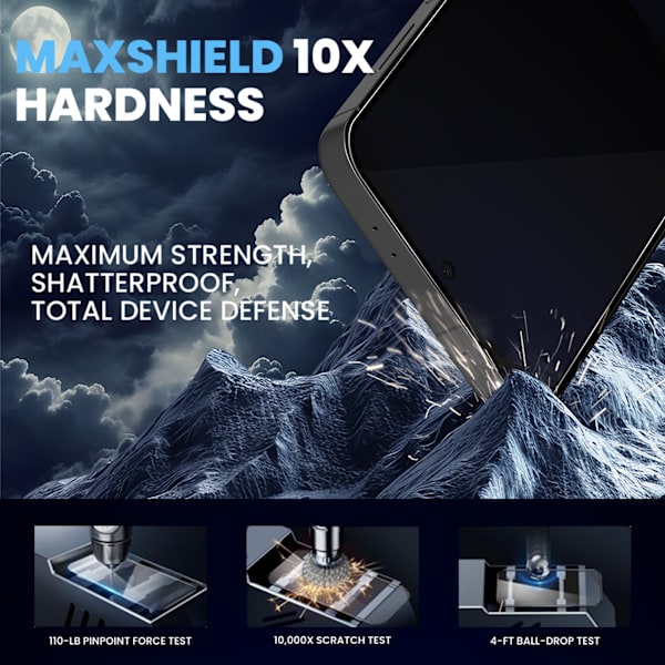 【BEMS】2-Pack Compatible with Samsung S24 FE Privacy Screen Protector - Tempered Glass 9H - Super Quality 3D