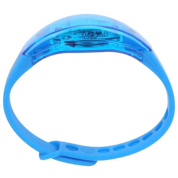 Justerbart LED-armband för nattlöpning, silikonarmband med blinkande ljus för fest, blått