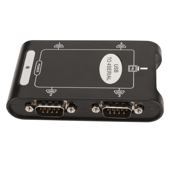 USB-sarjaporttisovitin 4 RS232-porttia COM-varausominaisuus DB9 Kompakti USB-RS232-sovitin Windows 10 8 7:lle