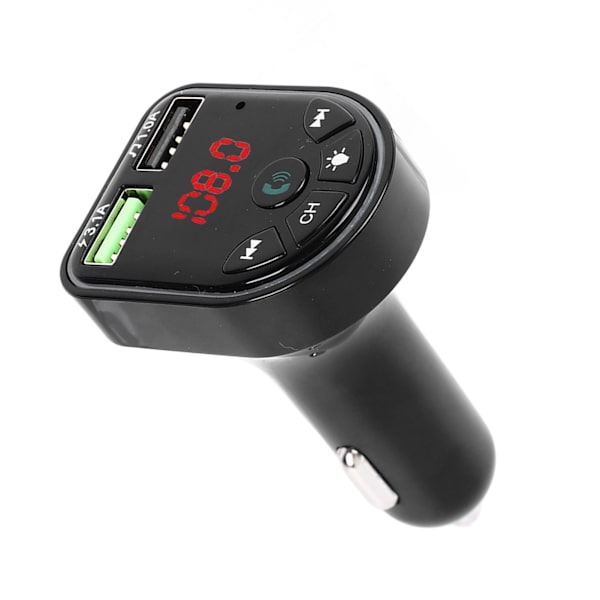 Bluetooth-sändare Inbyggd omgivande ljus Snabbladdning Handsfree-samtal MP3-musikspelare för bilar