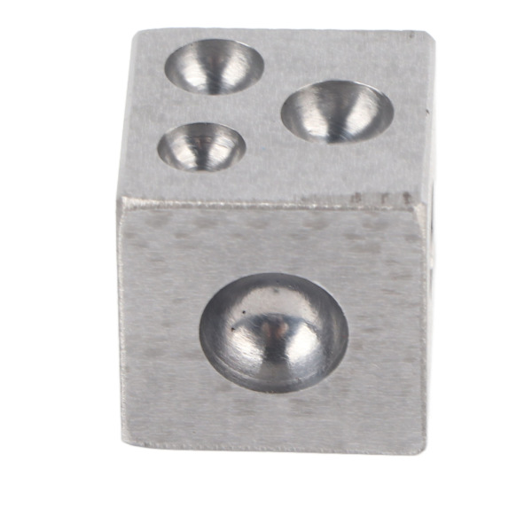 Kvadratisk Dapping Block Professionell Smyckesmetallformningsverktyg för Smyckestillverkning 25 X 25mm / 1 X 1 tum