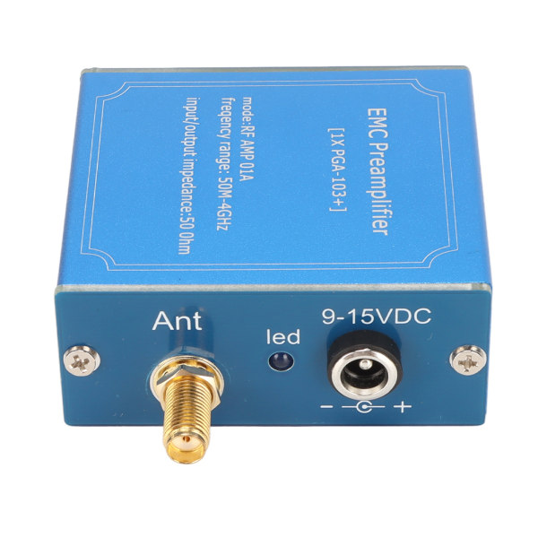 Lavstøjsforstærkermodul 50M‑4GHz Wideband Plug and Play DC 9‑15V High Gain LNA-modul til kommunikationssystem ++