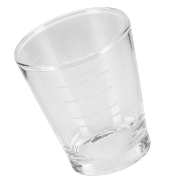 Transparent Kaffeekop med Mælkemåleskala - 80ml | Perfekt til Hjemmet, Kontoret og Kaffebarer