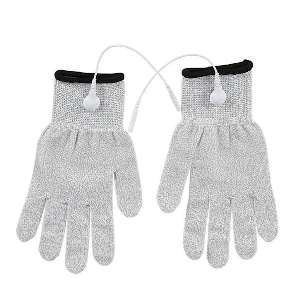 1 Par Tens-maskiner Ledande Elektroder Massagehandskar Elektroterapi Ledningar (L)