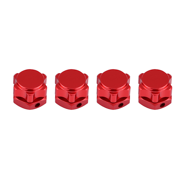 17mm Pyörän Hex-napojen sovittimen mutterit pölynkestävällä suojalla HSP HOBAO TEAM C 1/8 RC-autolle (Punainen)
