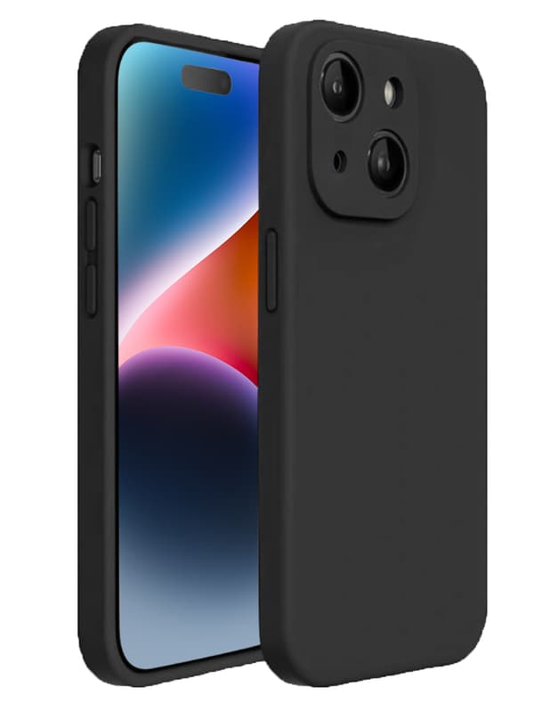 【BEMS】Kompatibel med iPhone 14 Mat Sort Cover - Med Kamerabeskyttelse