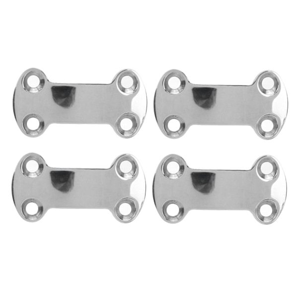 4 stk. Marine Pad Eye Plade 25mm 304 Rustfrit Stål Bælte Cam Spænde Plade 5.8mm Huller til Sejlads