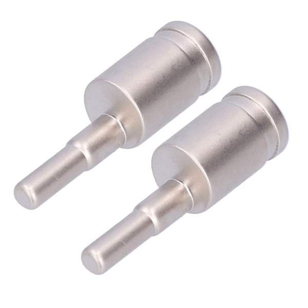 2 stk 4GA Wire Reducer Terminal Connector Ren Kobber Nikkelbelagt for Bil Audio Forsterker