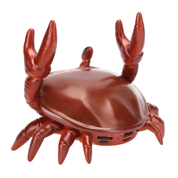 TIMH 2 in 1 matkapuhelinteline Bluetooth -kaiutin Crab Shape -kiinnike 360 ​​asteen tilaäänikaiutin (punainen)