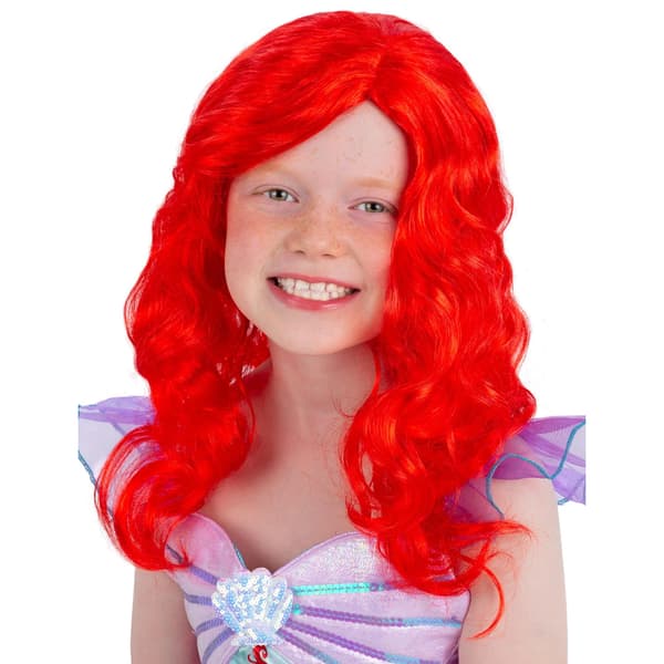 Smiffys Barn/Barn Mermaid Peruk One Size Röd Red Red One Size
