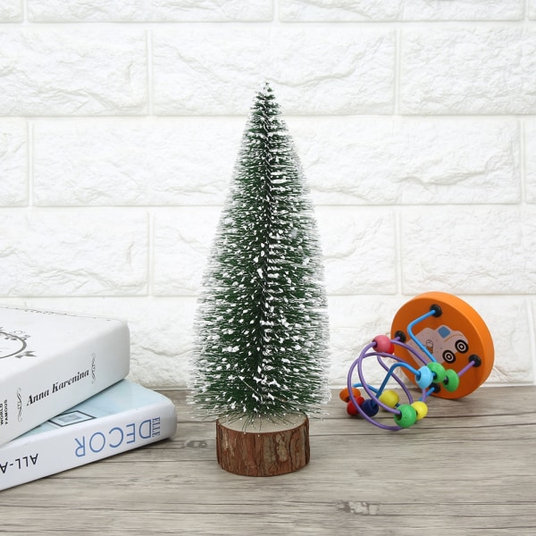 Pöytäkoneen LED-valot Mini joulukuusenkoristeet kotiin joulujuhlalahjakoriste 25cm / 9.8in värikäs valo /