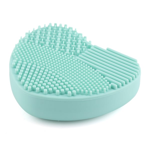 TIMH Makeup Brush Cleaner Silicone Cosmetic Foundation Powder Ta bort Board Tvätt Scrubber (grön)