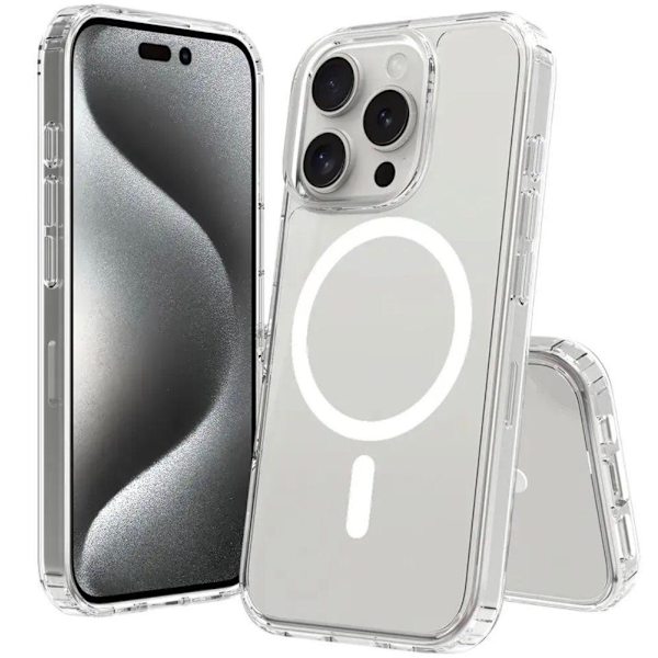 【BEMS】Compatible with iPhone 16 Pro Max Case Transparent MagSafe - Full-coverage shockproof protection