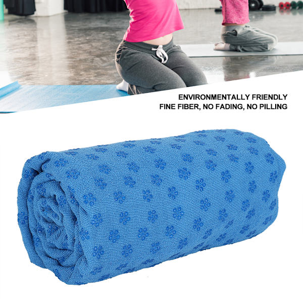 Halkskyddande Yogamattaöverdrag - Himmelblå, 183 x 63cm