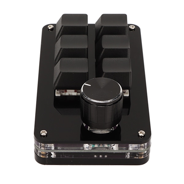 6 Tasters Keyboard Rød Kontakt Fuld Tasters Brugerdefineret Plug and Play Hot Swappable Mini Bærbart Tastatur