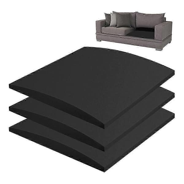 3 stk. seteputestøtter kompatible med sofa, kompatible med nedsunkne seter, svart