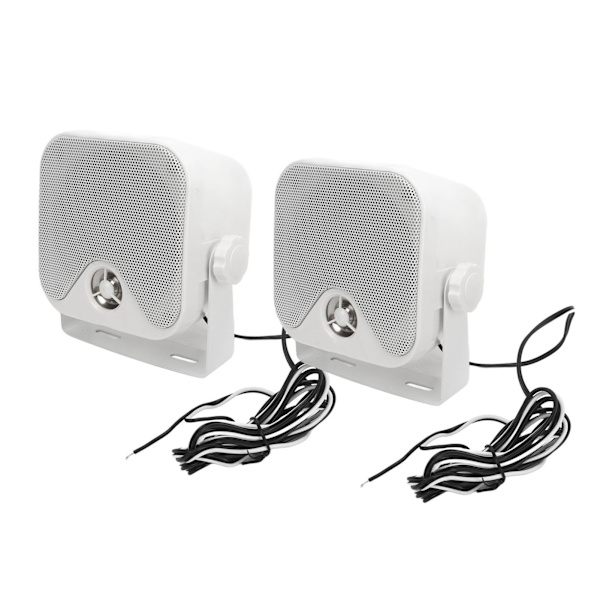 1 Par 4 tommers Marine Bokshøyttalere 100W Heavy Duty Vanntette Utendørs Lydanlegg for ATV UTV Traktor Lastebil