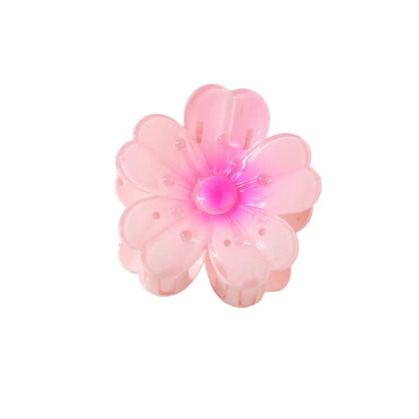 Hårklemmer til tykt hår med sikkert skridsikkert greb, tonet blomsterdesign til kvinder