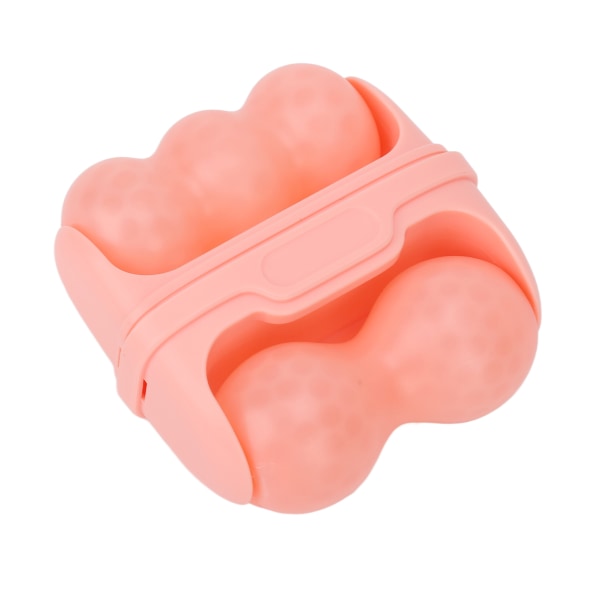 Facial Ice Roller Træthedslindring Forebygge rynker Porereduktion Øjenmassage Dobbelthoved Pink Face Roller ++/