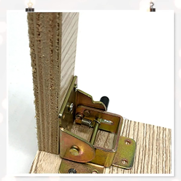 Selvlåsende foldebeslag Bordseng Låse foldeben-2 stk med lås, foldbart bordbeslag, foldbart beslag til bordben og bænke