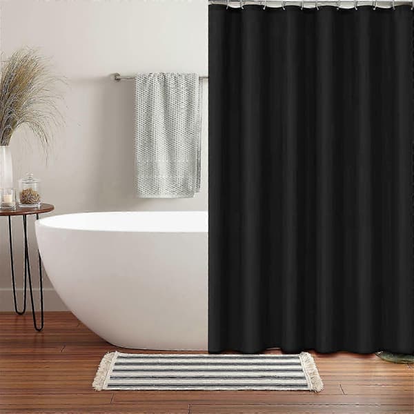 【BEMS】80x180cm Gardin Badrumsskärm Gardindörr Black