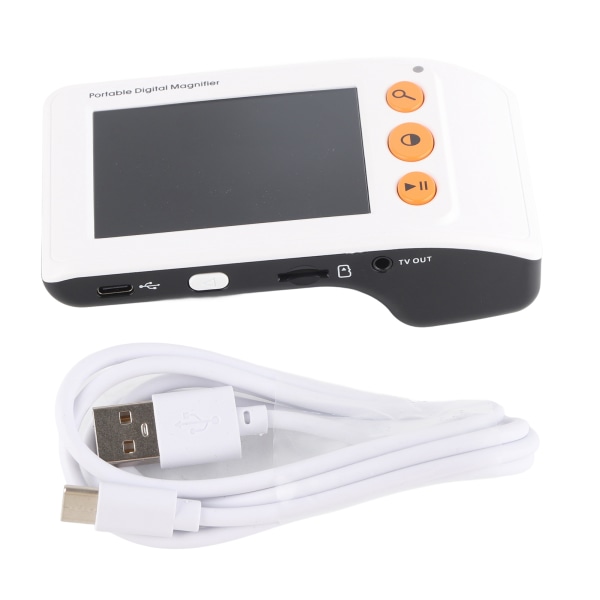 Digital videoforstørrelsesglas 2x-25x zoom bærbart elektronisk læsehjælpemiddel med 3,5 tommer LCD-skærm til svagsyn++