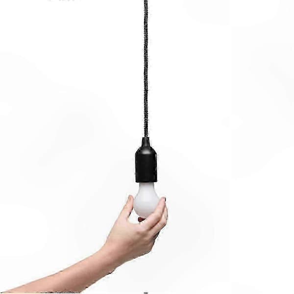Pyöreä kannettava LED-lamppu vetonarulla, 4 kpl Assorted Color 4PCS