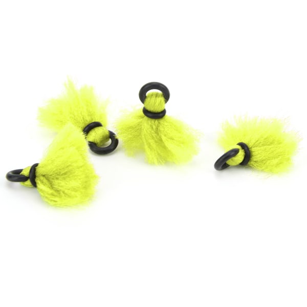 4 st Fly Fishing Float Garn Strike Indicators Drift Hook Positionering Floats Bobbers Fluorescerande Gul