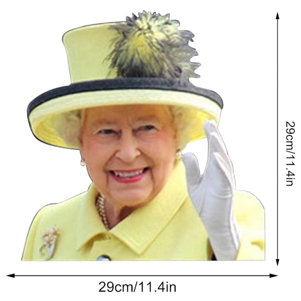 Drottning Bilsticker Fönsterdekal Vattentät PVC Drottningens Jubileum 2022 Dekorationer Bilsticker Union Jack Dekor