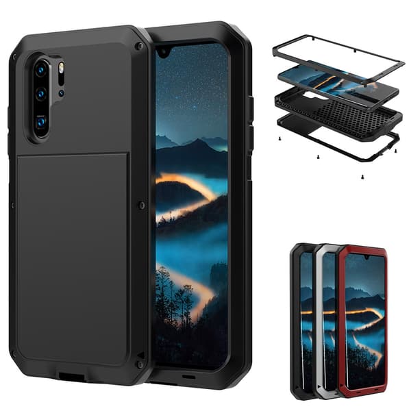 【BEMS】Skyddsfodral - Kompatibel med Huawei P30 Pro Silver