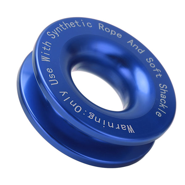 Vinsch Snatch Recovery Ring 41000lbs Brytstyrka för 7/16in 1/2in Mjuk Shackle med 3/16in 1/4in 3/8in Rep Blå