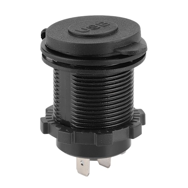 Billader Dobbel USB-port QC3.0 Hurtiglading med Touch Switch for 12‑24V Båt Motorsykkel ATV RV Grønn LED-indikator