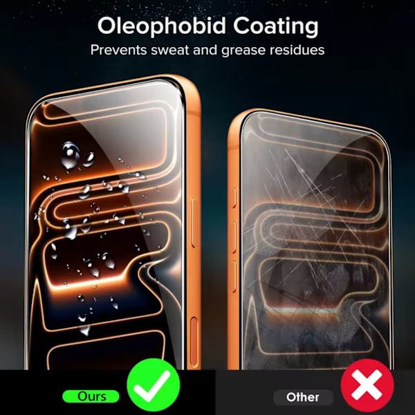 【BEMS】3-pack Compatible with iPhone 17 Pro Max Screen Protector Tempered Glass Premium Transparent transparent